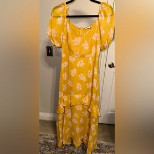Floral print maxi